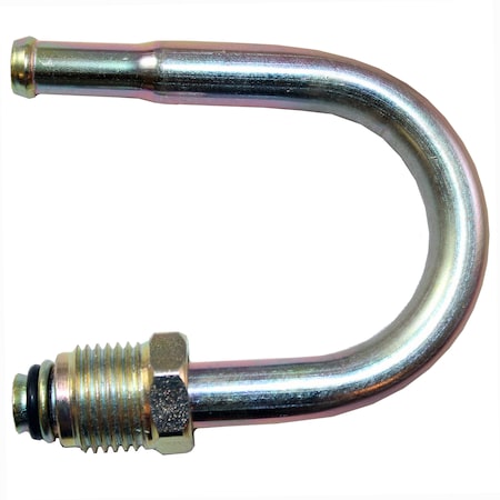 Ags Fuel Line Adapter - 180 Degree 3/8 Steel to 3/8 Nylon - 1 per Bag FLRL-38180